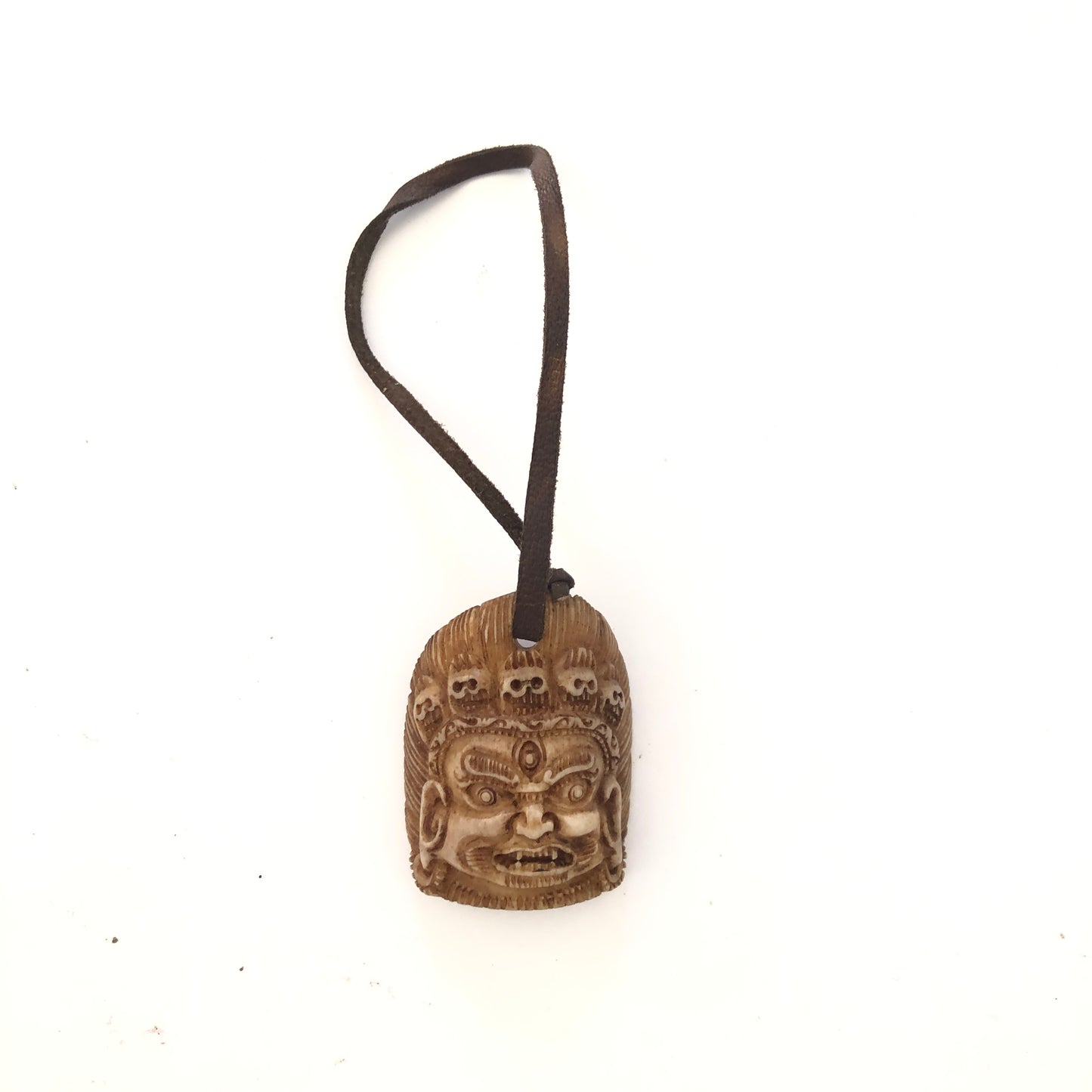 Hand Carved Mahakala Amulet