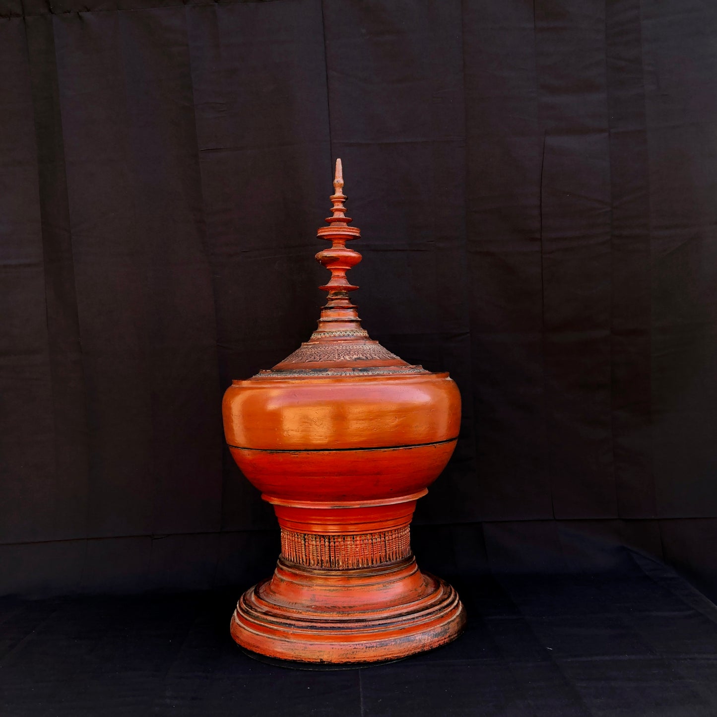 Vintage lacquer Offering Elm Bowl