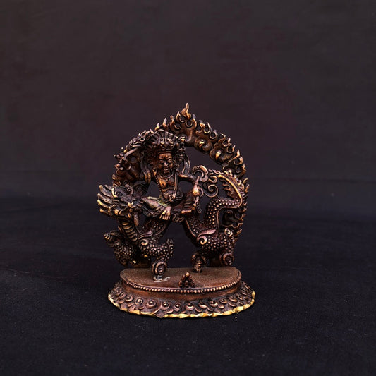 Tibetan Buddhist White Jambala Figurine