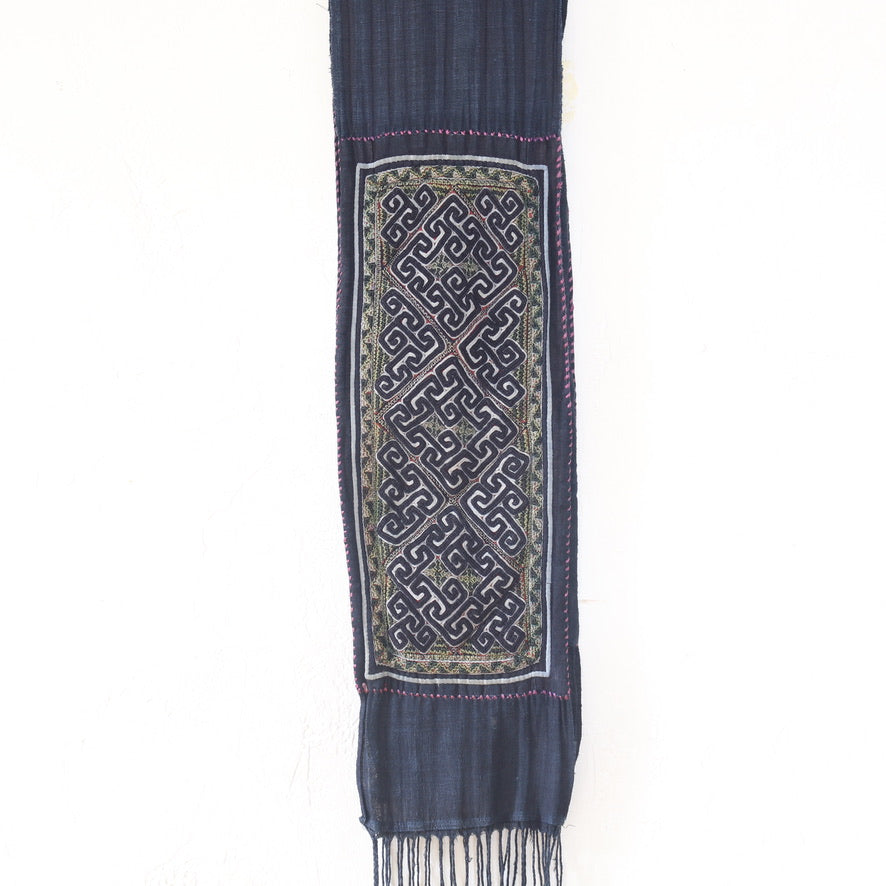 Vintage Embroidered Indigo Belt