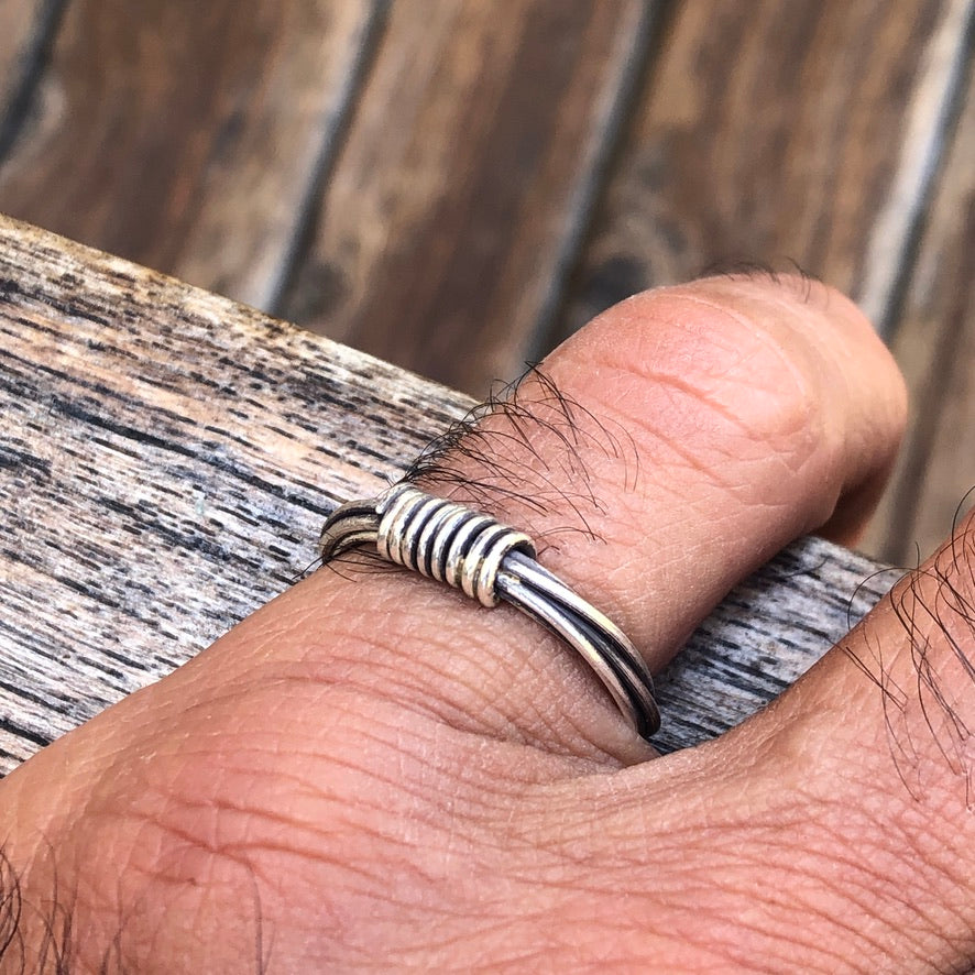Wire Wrapped Silver Ring