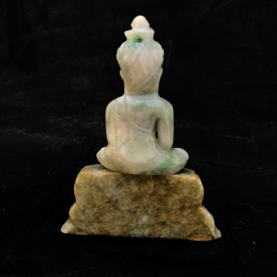 Green Jade Buddha Figurine