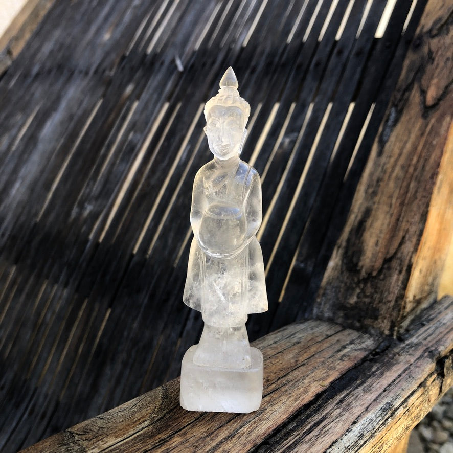 Hand Carved Standing Buddha