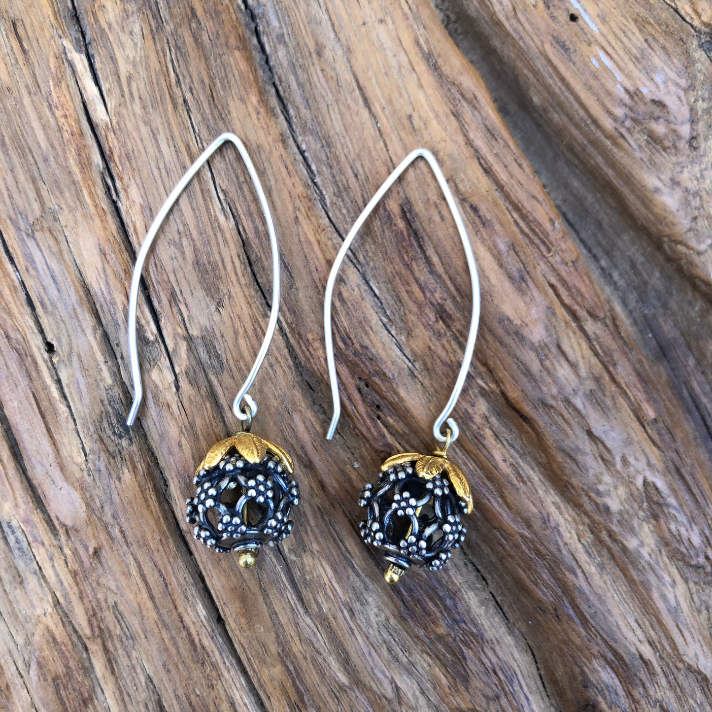 Bali Bead Dangle Earrings