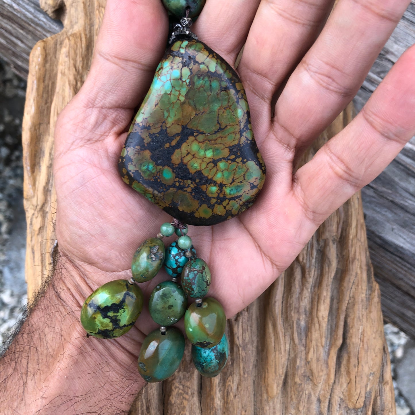 Tibetan Turquoise Long Necklace