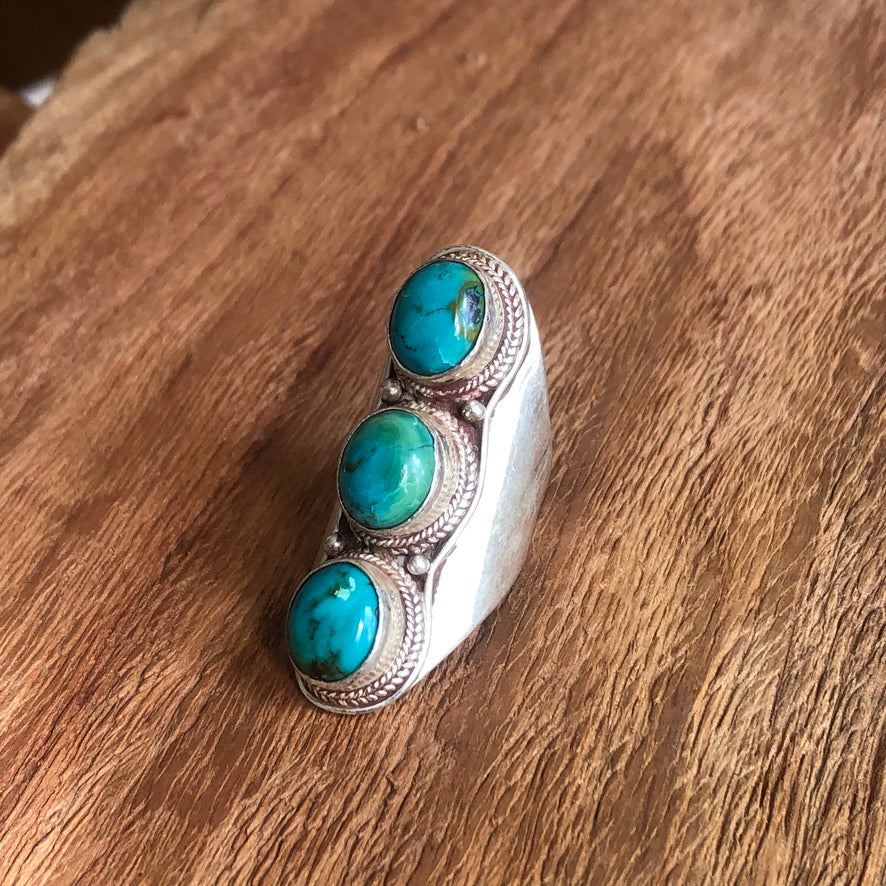 Turquoise Saddle Ring