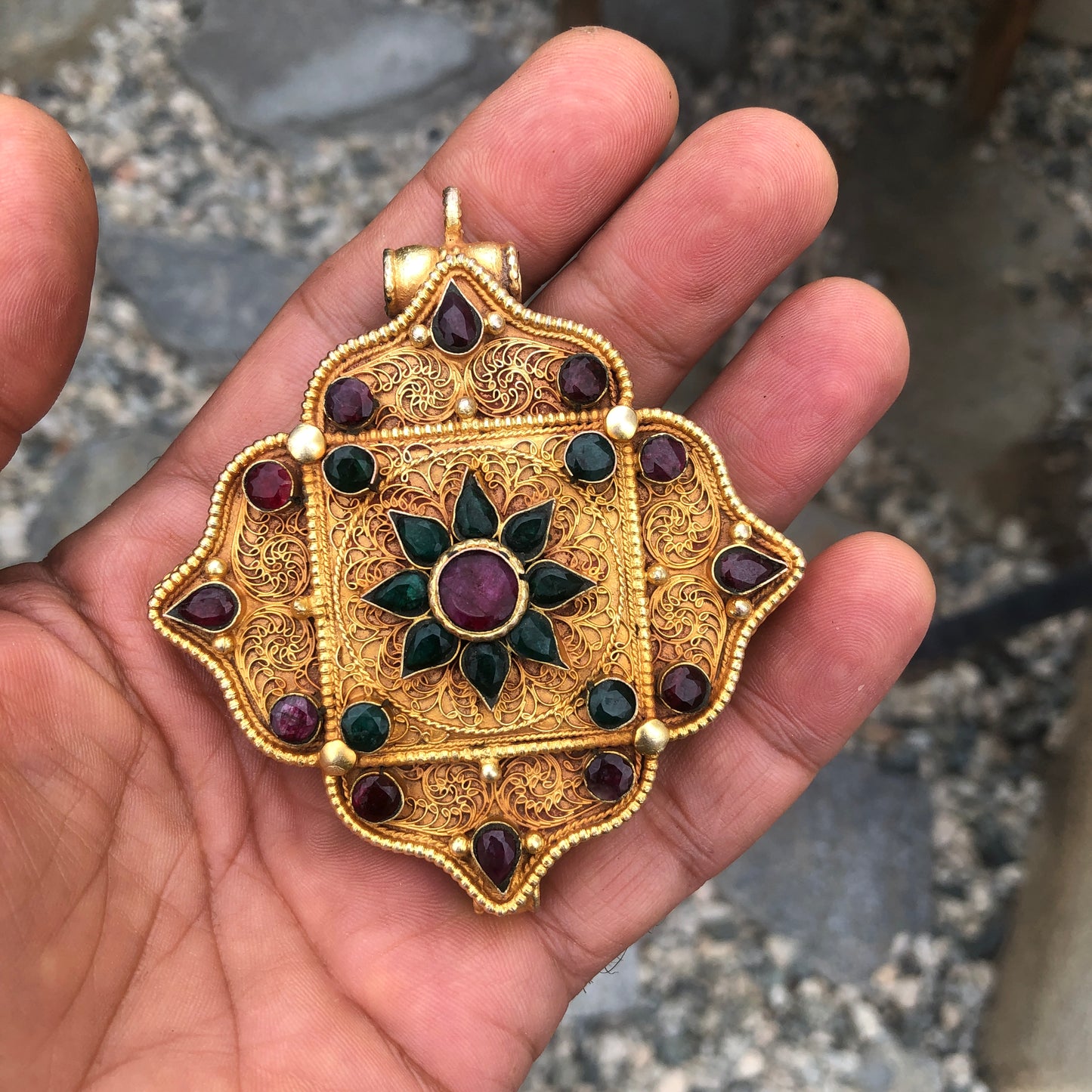 Tibetan Buddhist Ghau Prayer Box