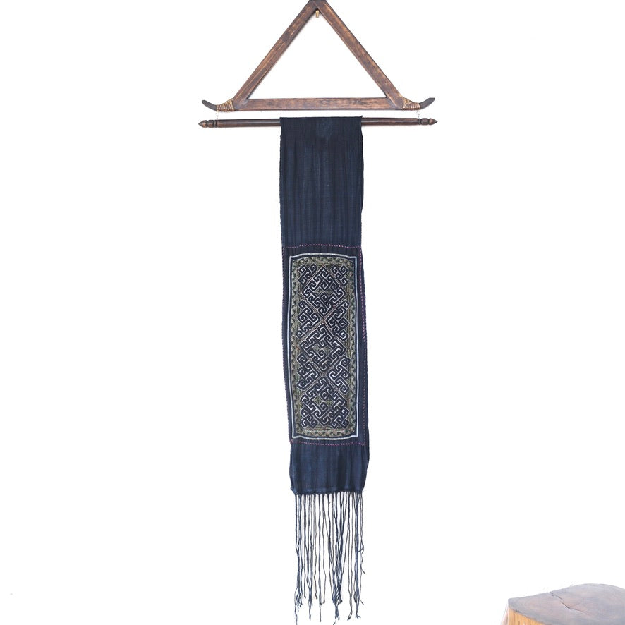 Vintage Embroidered Indigo Belt