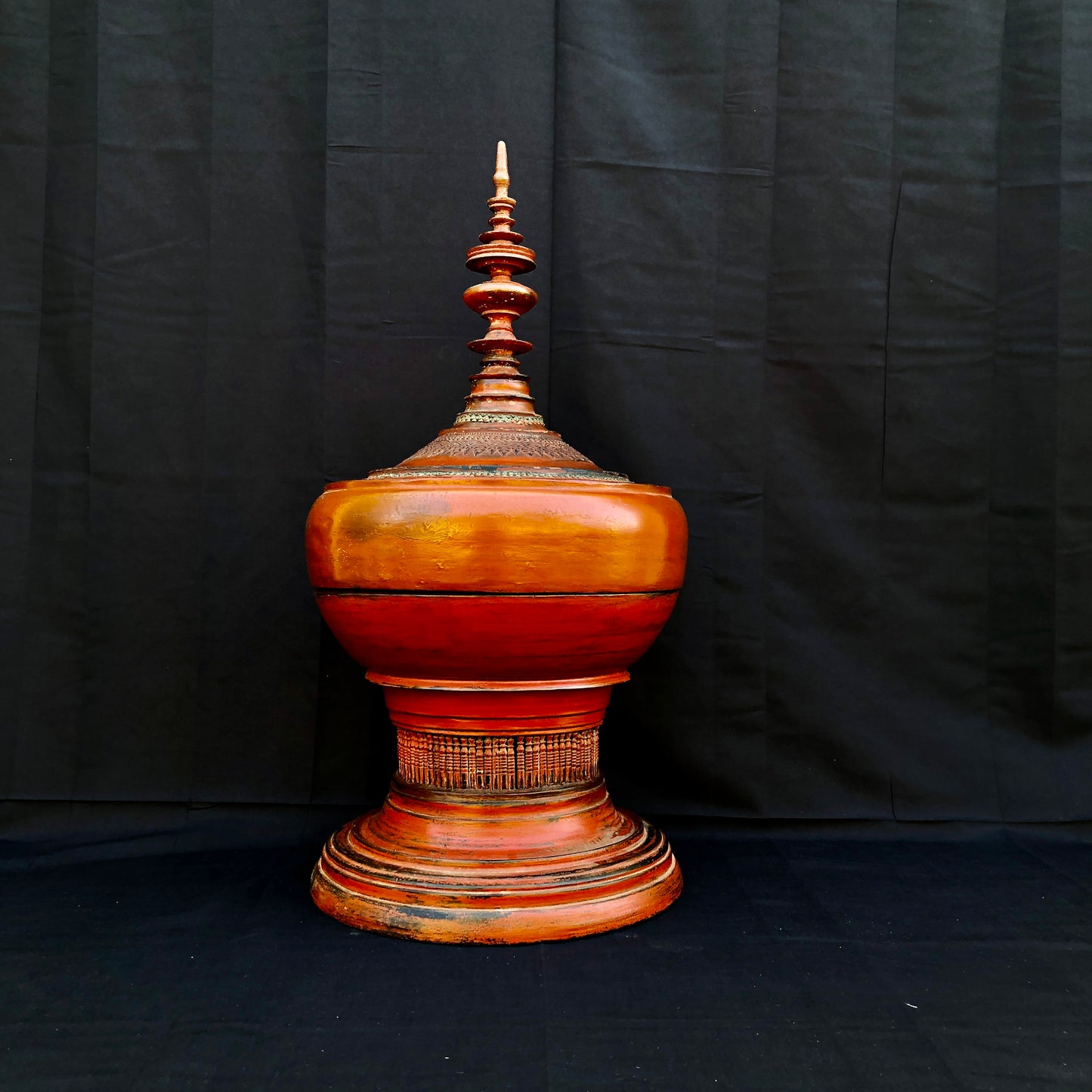 Vintage lacquer Offering Elm Bowl