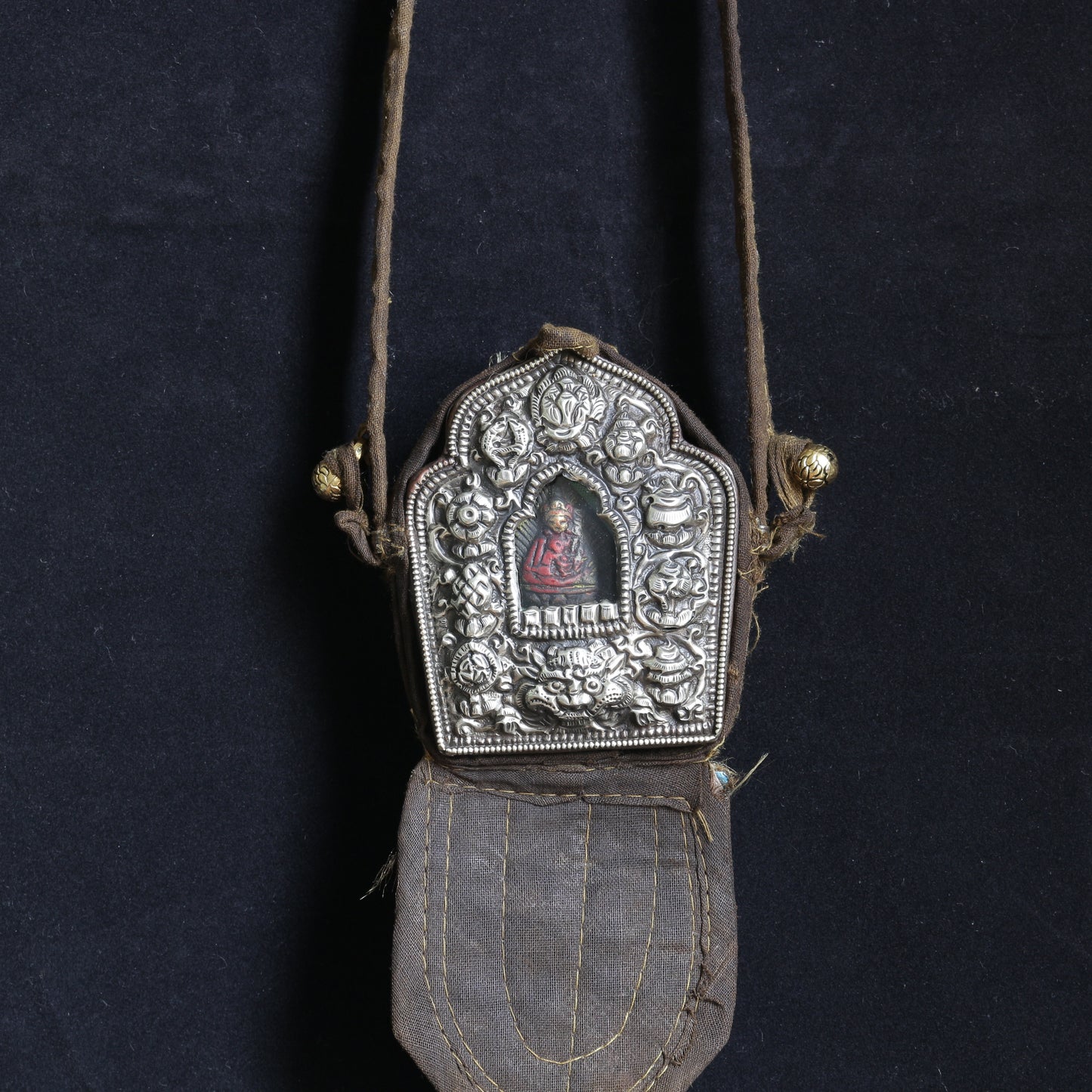Tibetan Buddhist Ghau Prayer Box| Portable Shrine Box