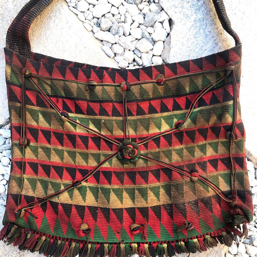 Vintage Hand Woven Himalayan Hilltribe Shoulder Bag