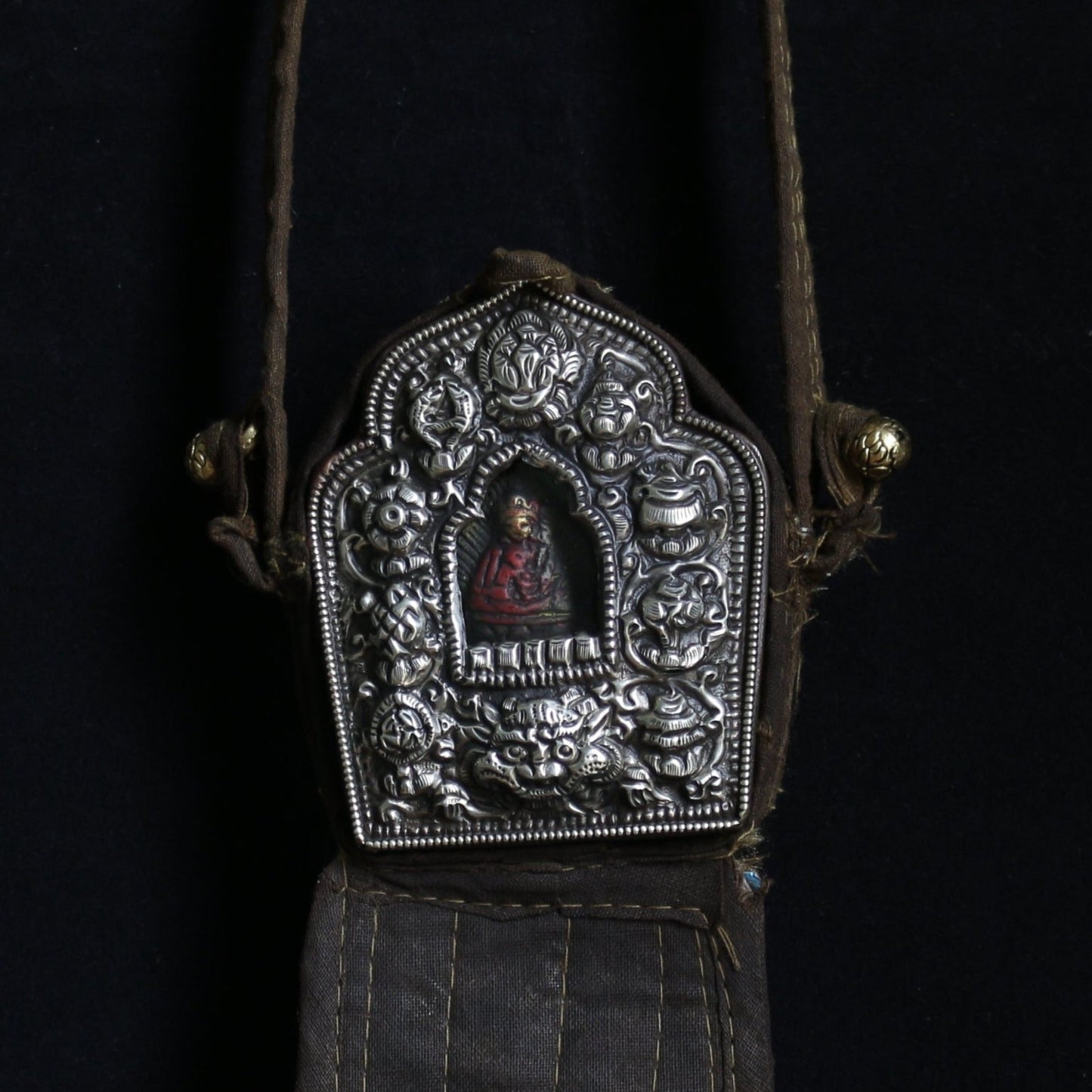 Tibetan Buddhist Ghau Prayer Box| Portable Shrine Box