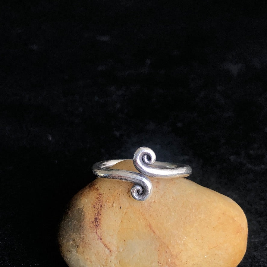 Hill Tribe Silver Spiral Ring