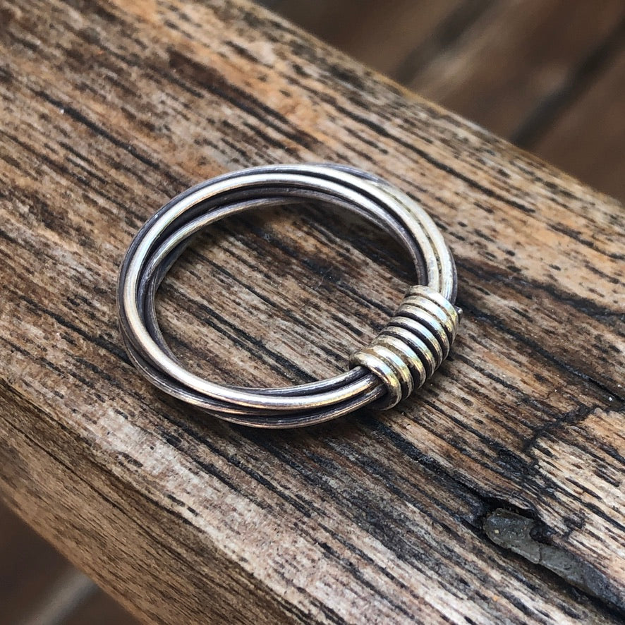 Wire Wrapped Silver Ring