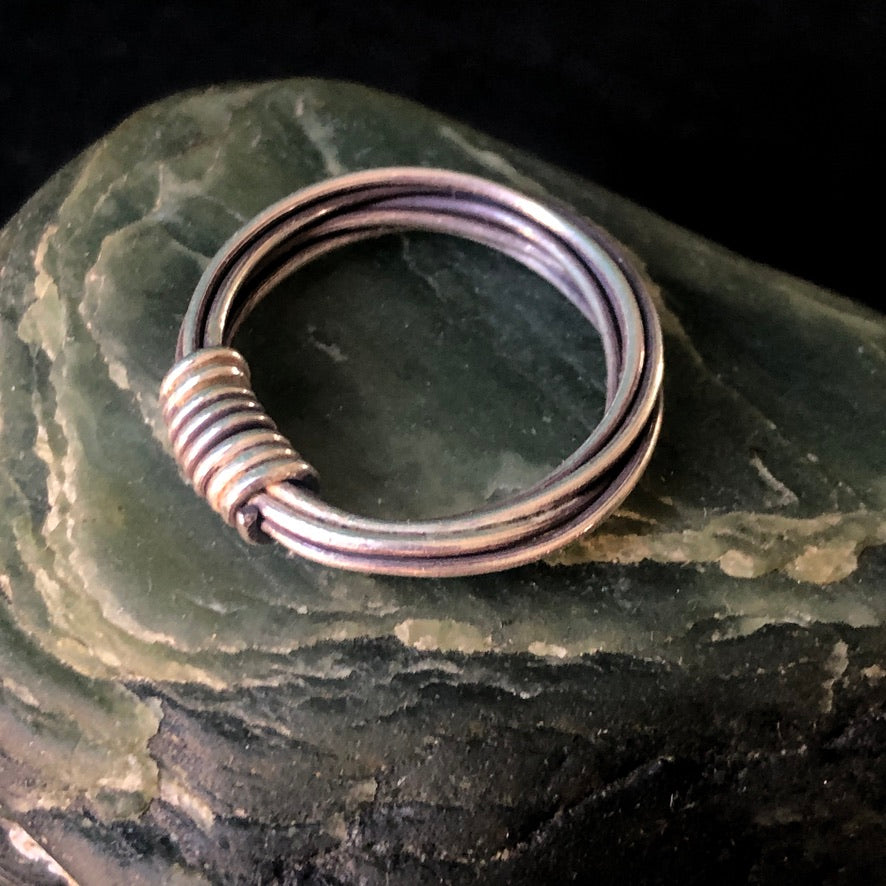 Wire Wrapped Silver Ring