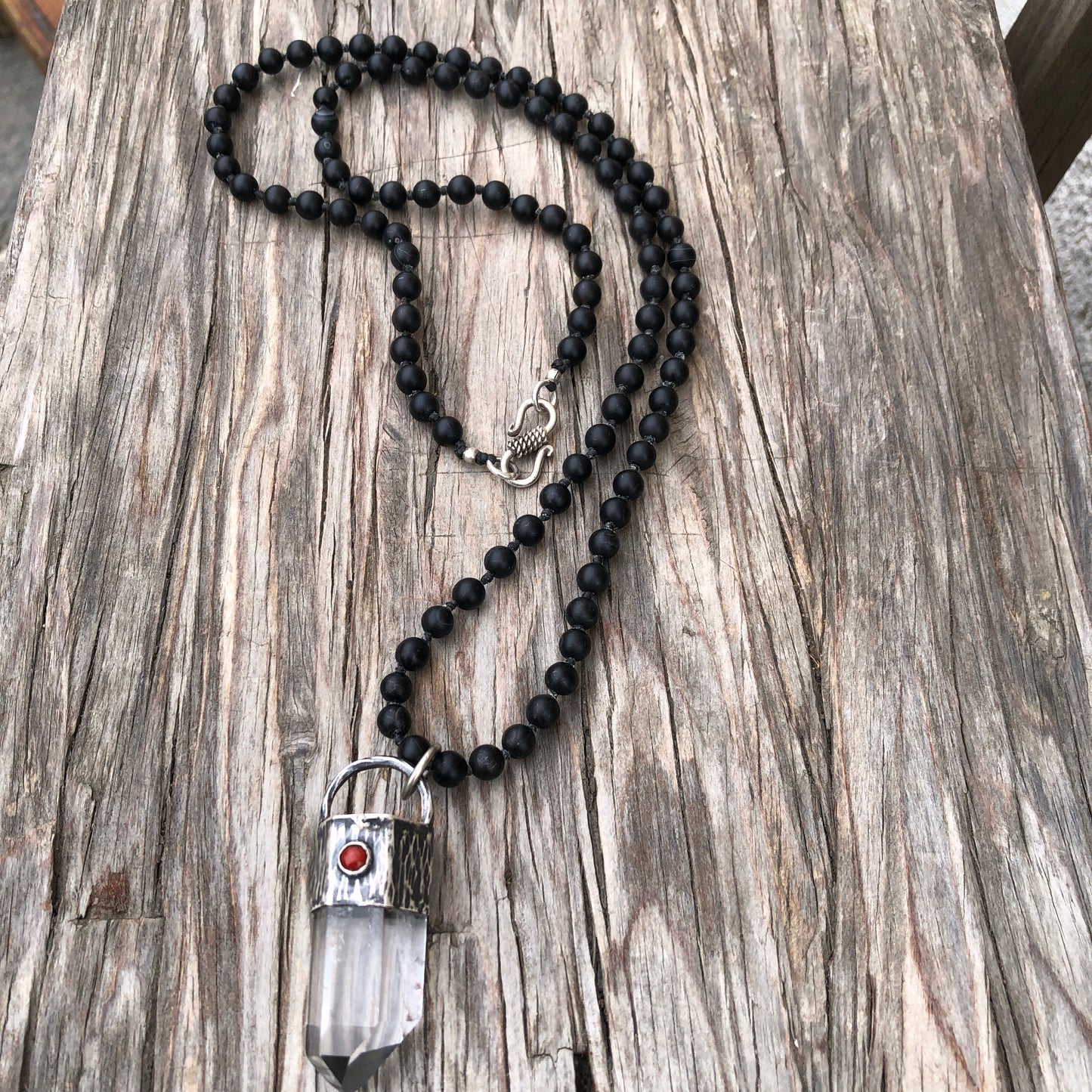 Natural Clear Crystal Quartz Necklace