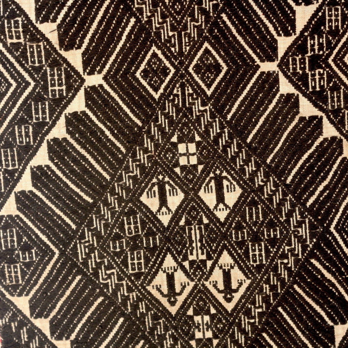 Hand Woven Laotian Textile And Hanger