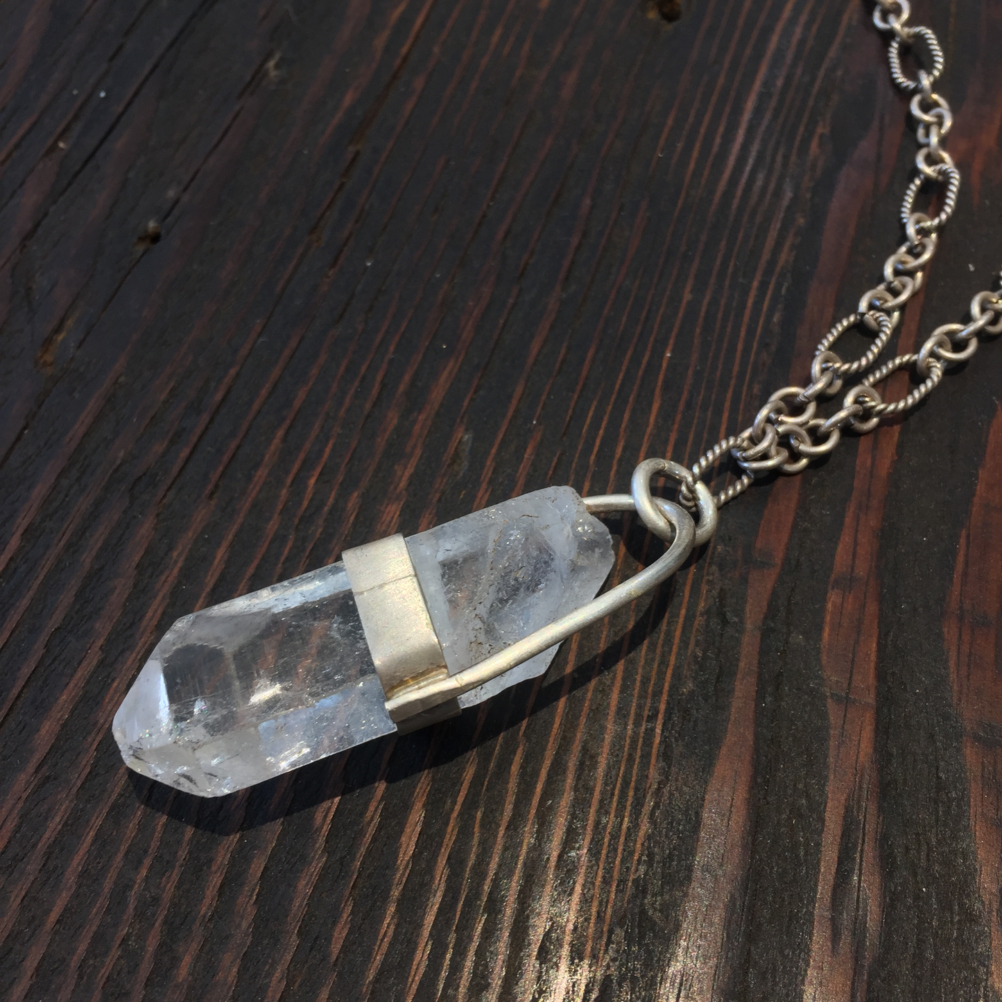Crystal quartz necklace