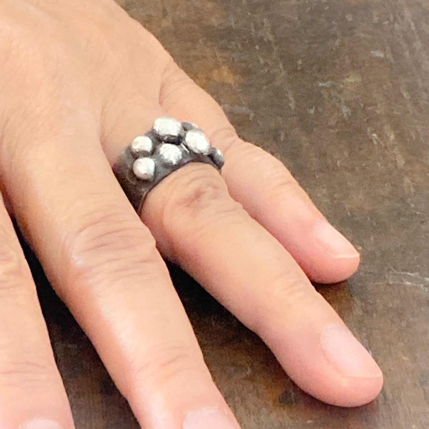 Granulated Sterling Silver Ring