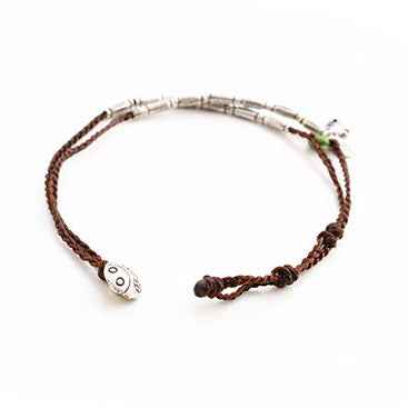 Handmade silver beads bracelet