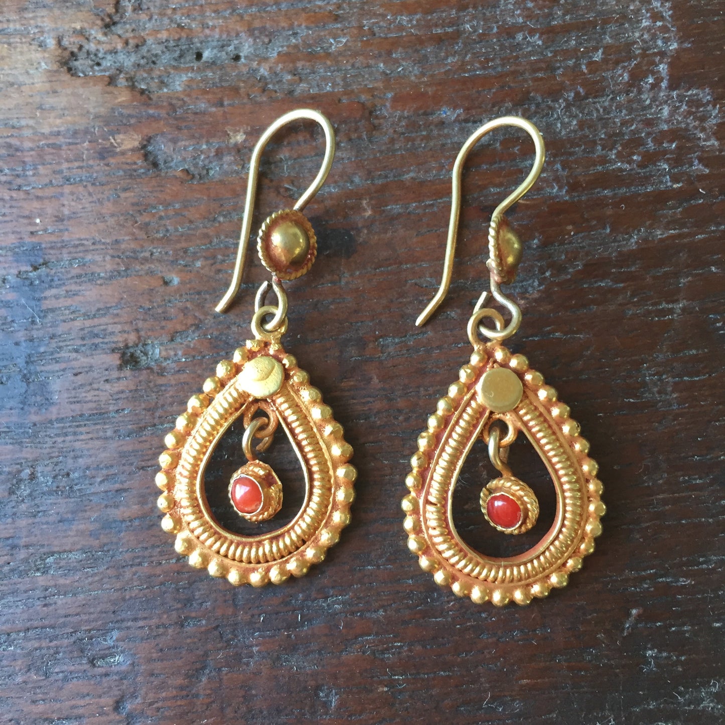 Vermeil Teardrop Earrings