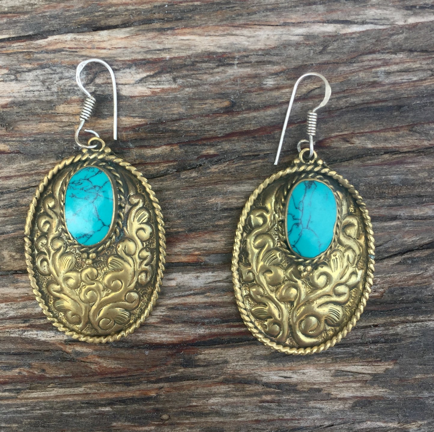 Brass Dangle Earrings