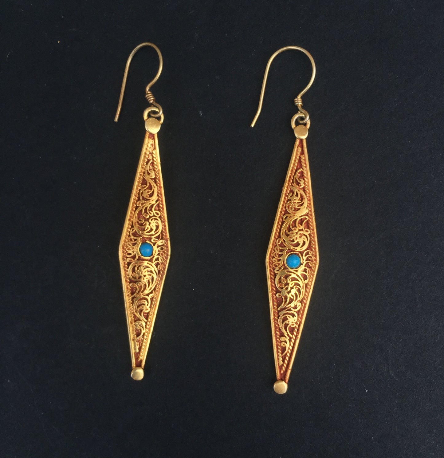 Filigreed Dangle Earrings