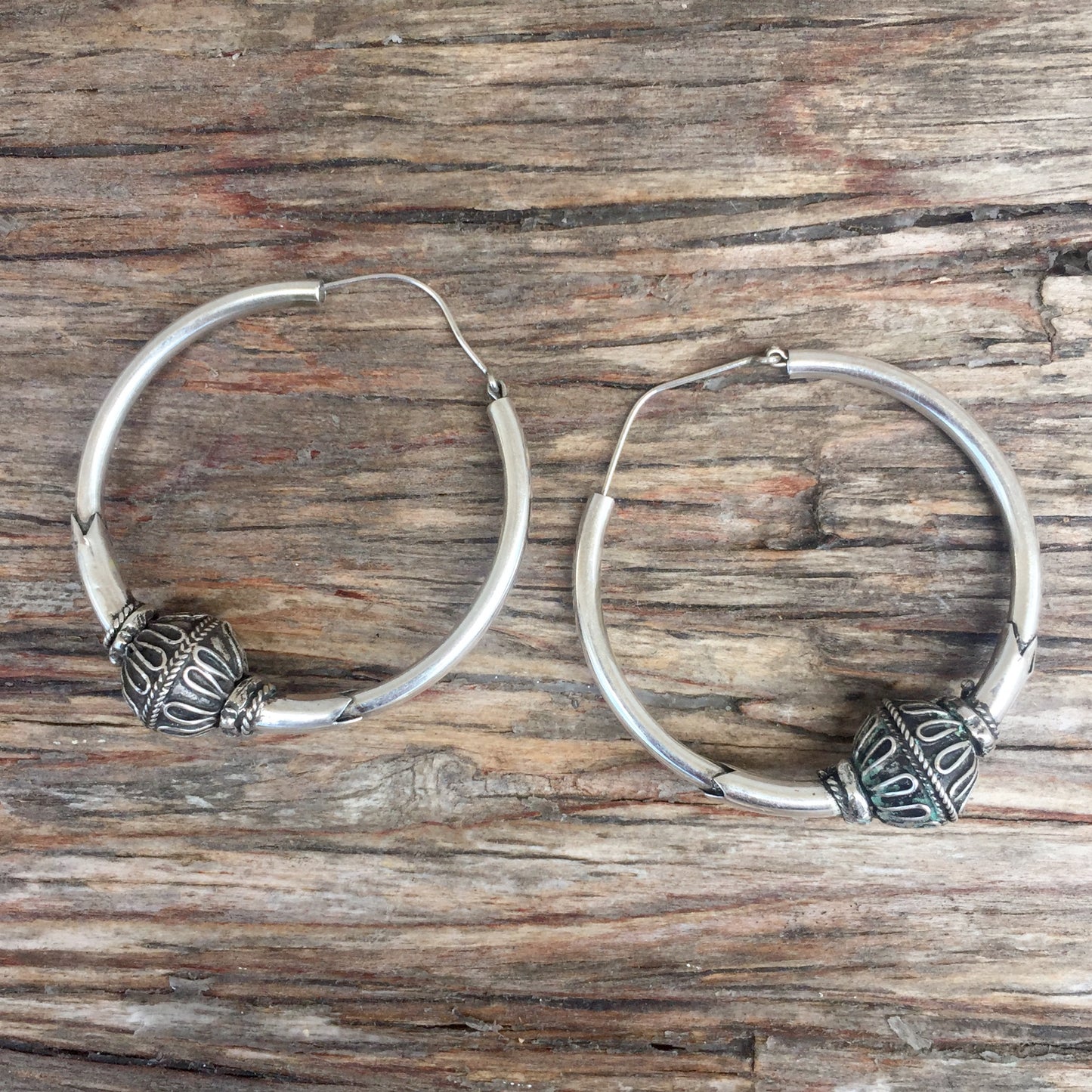 Bali Silver Hoops