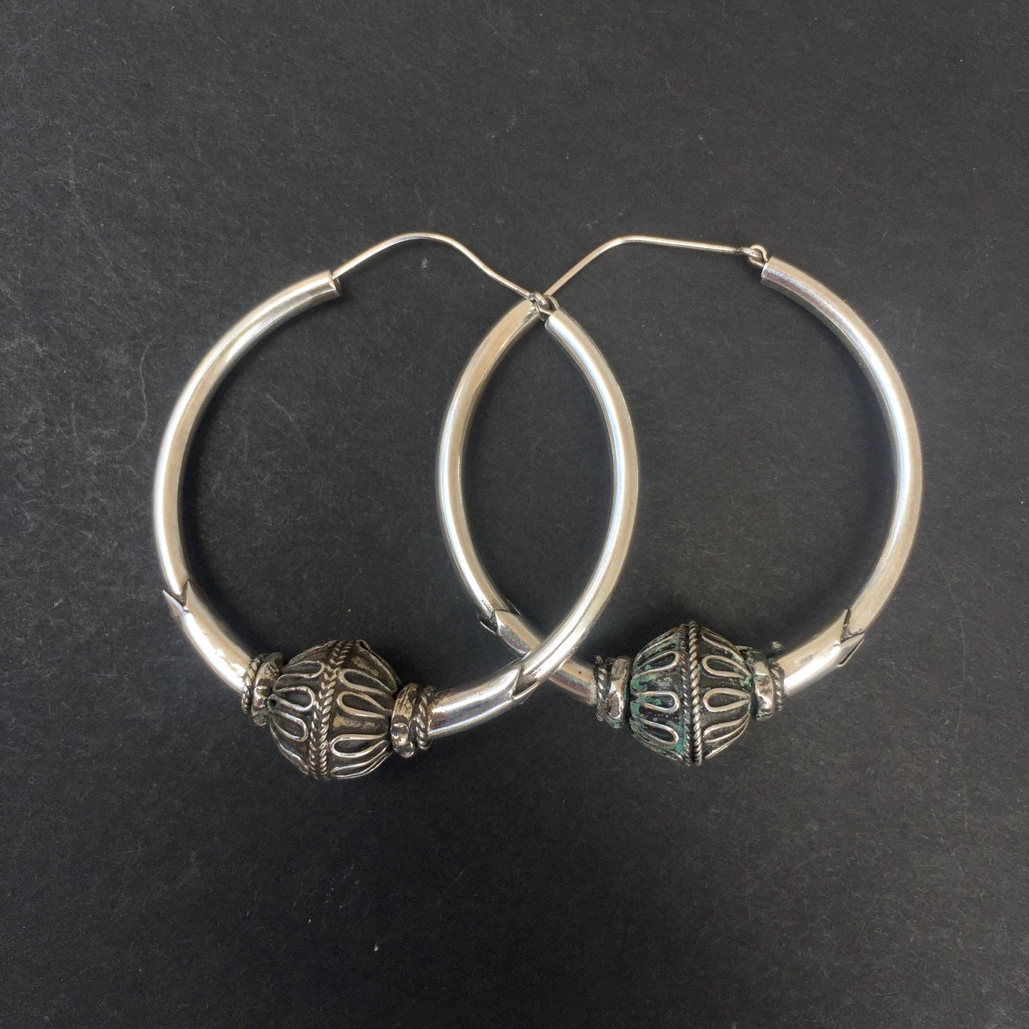 Bali Silver Hoops