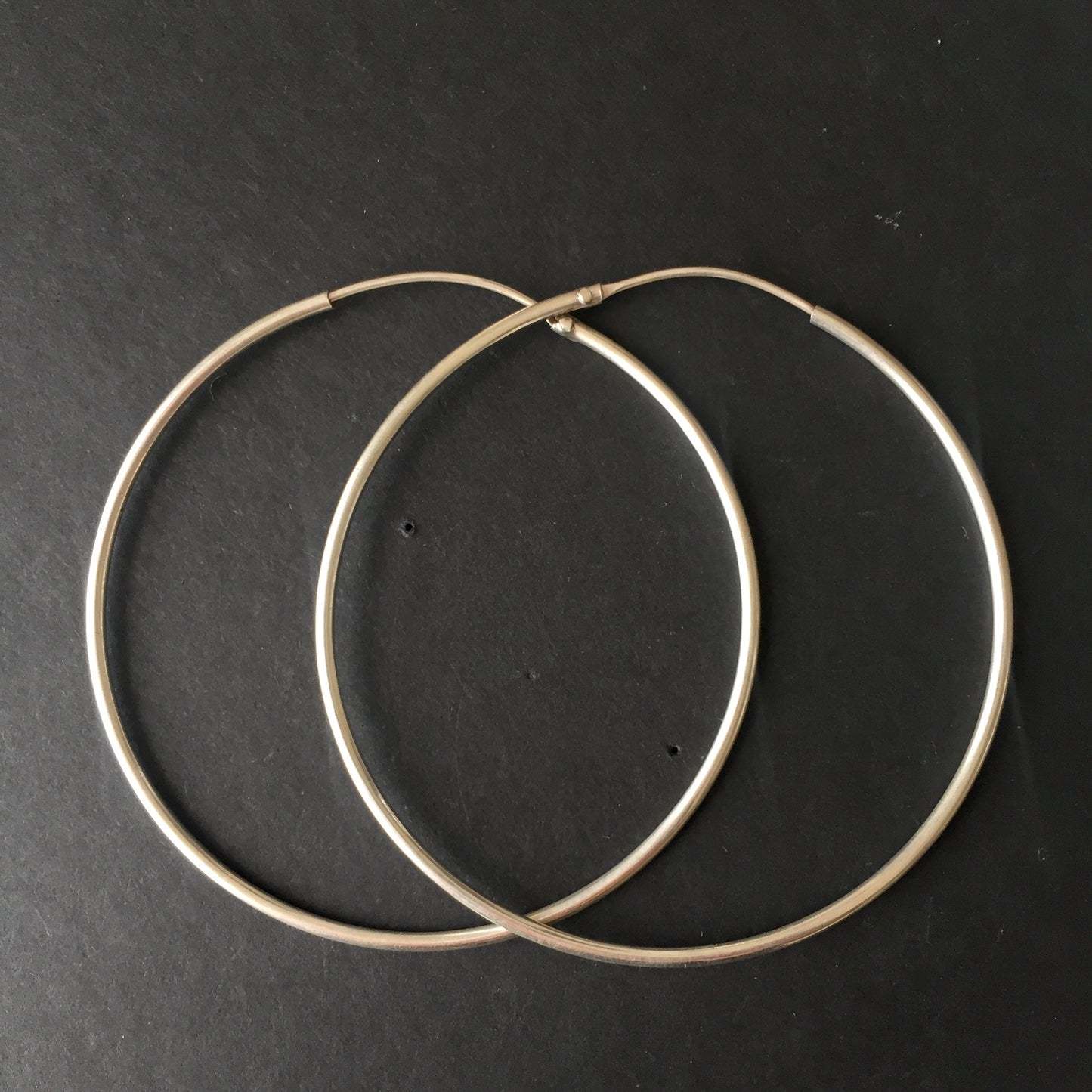 Extra Large Sterling Silver Hoop Earrings