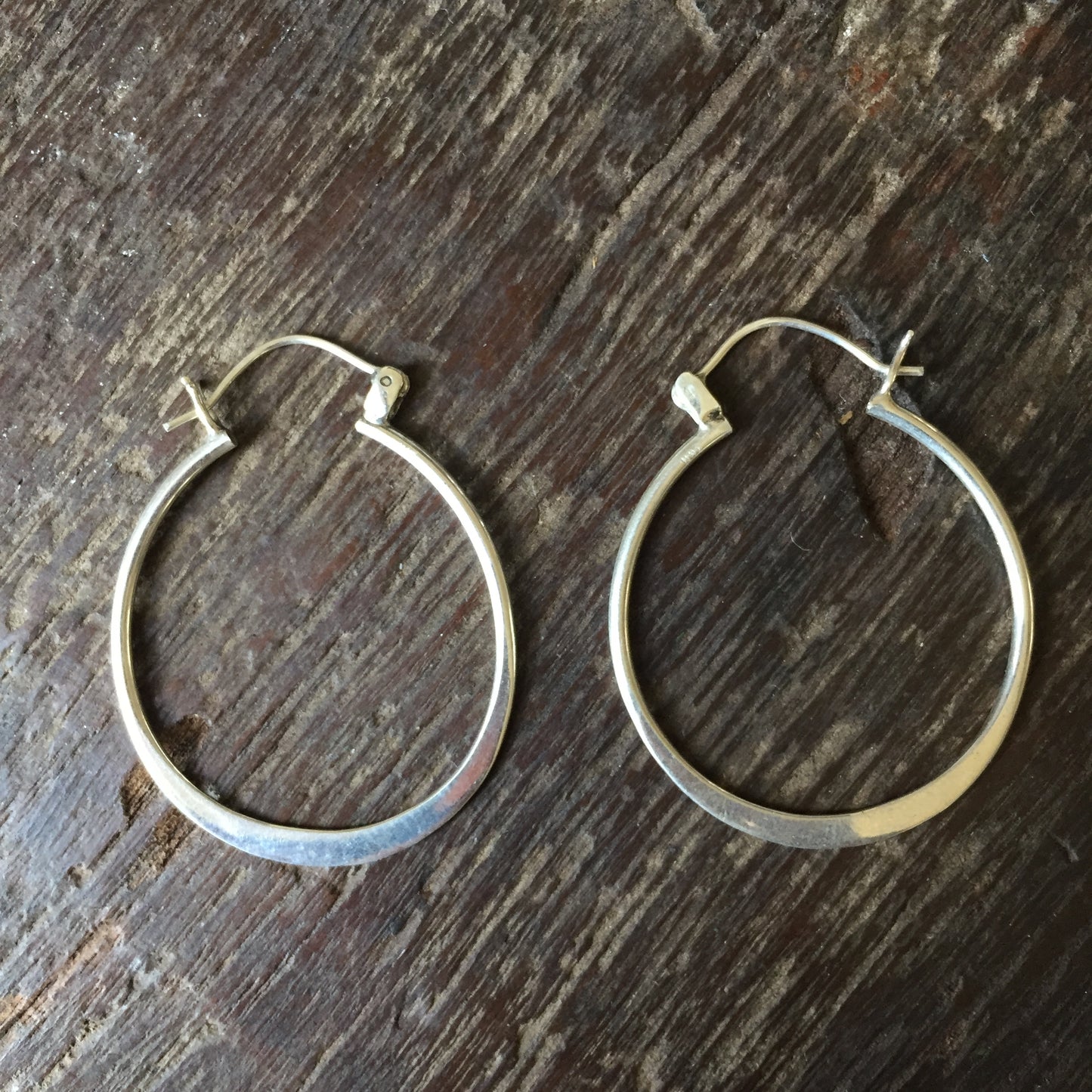 Simple Sterling Silver Hoop Earrings
