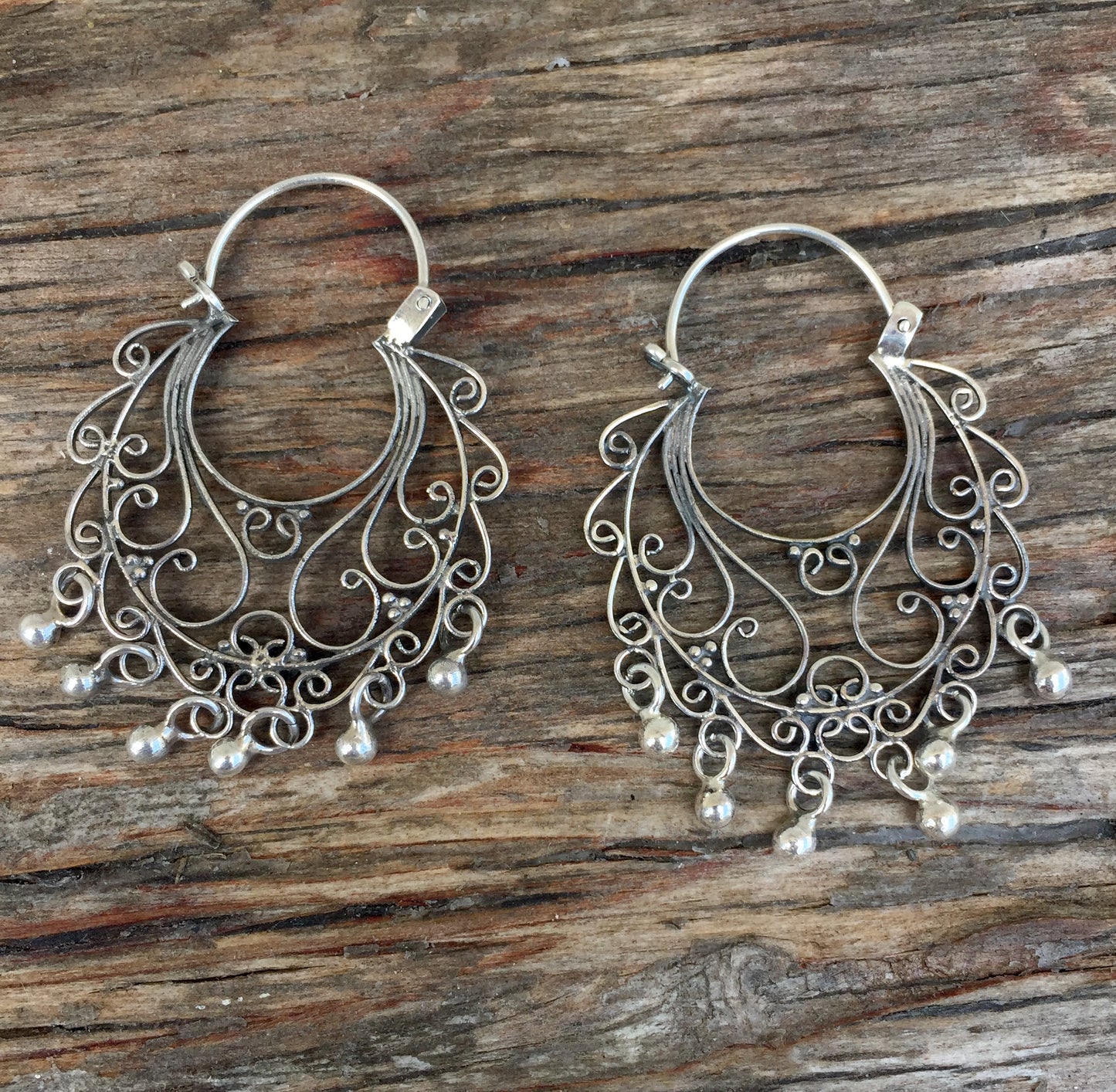 Vintage Sterling Silver Chandelier Earring
