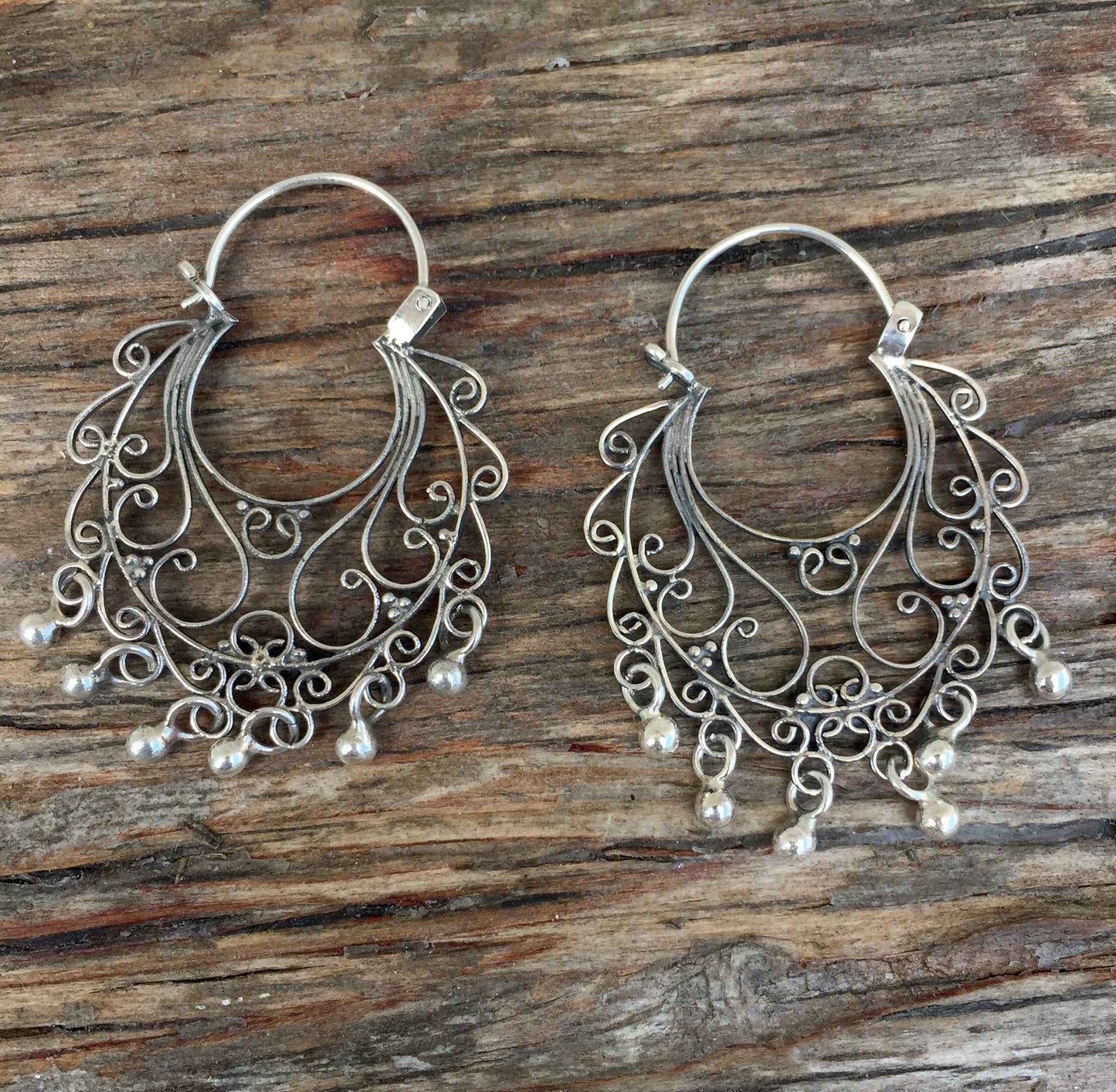 Vintage Sterling Silver Chandelier Earring