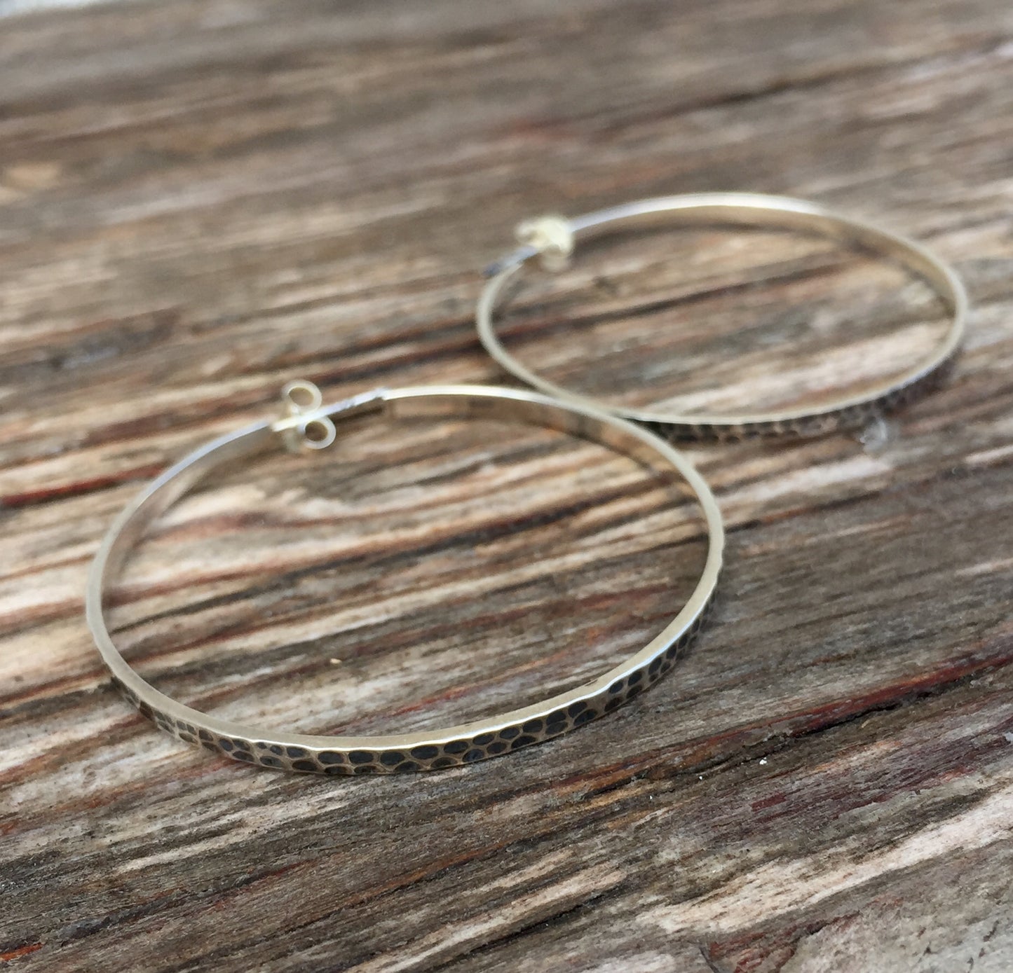 Simple Silver Hoop Earrings