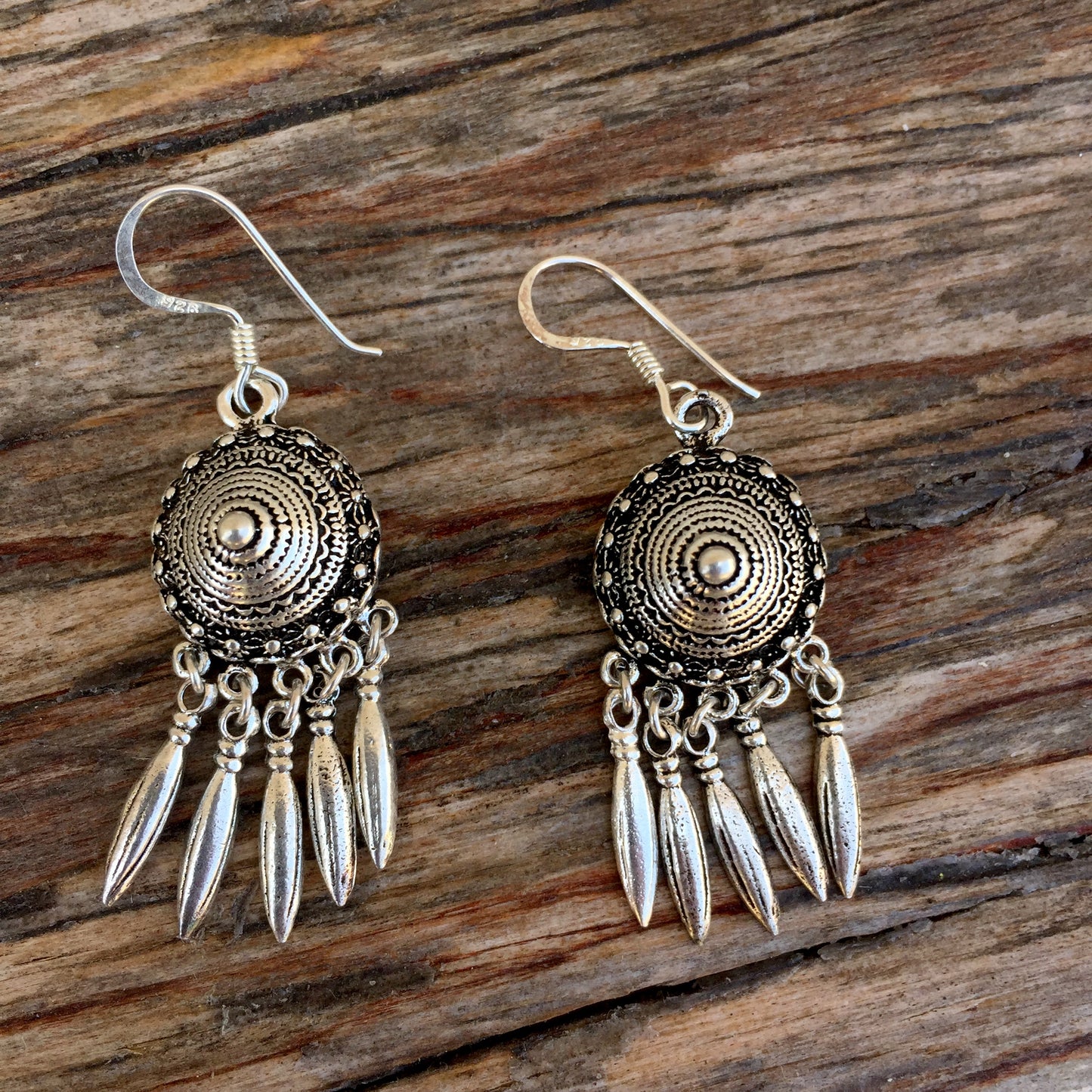 Hilltribe Silver Dangle Earrings