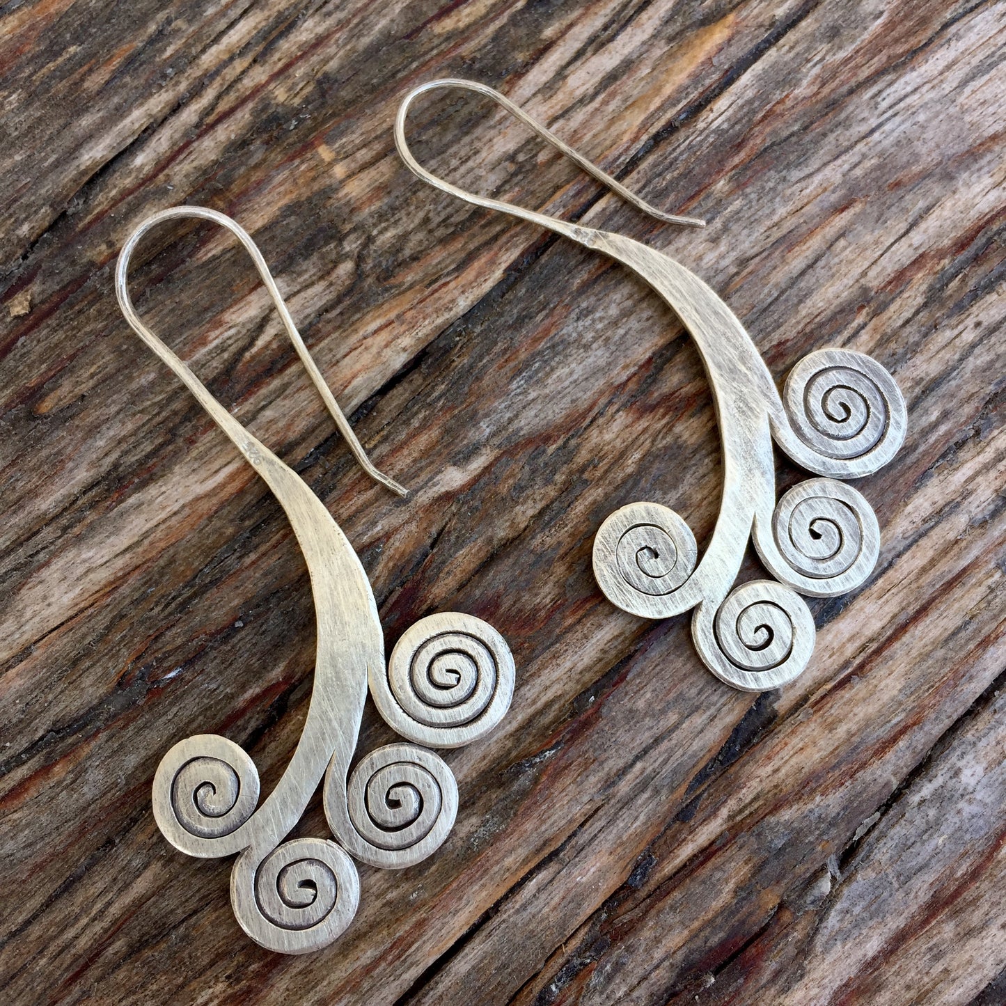 Spirals Silver earrings