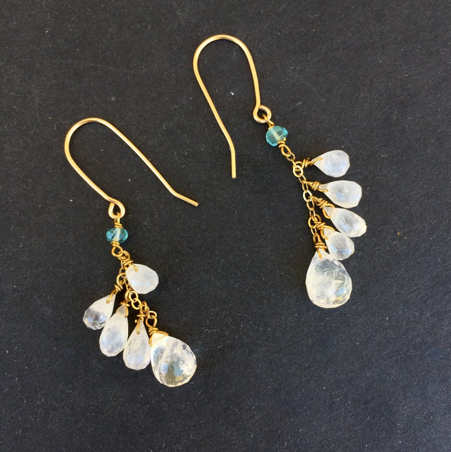Rainbow Moonstone Earrings