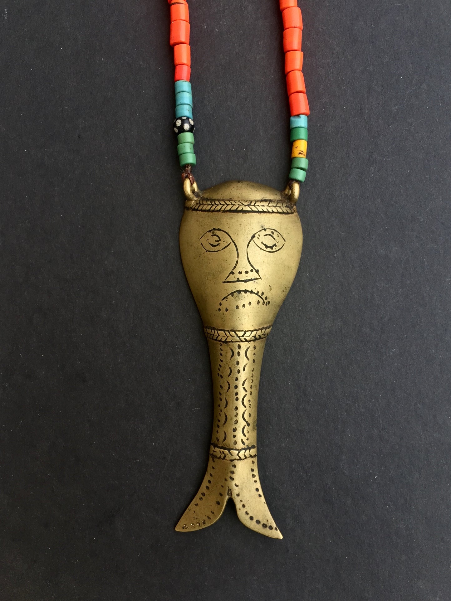 Vintage Nagaland  Glass Necklace