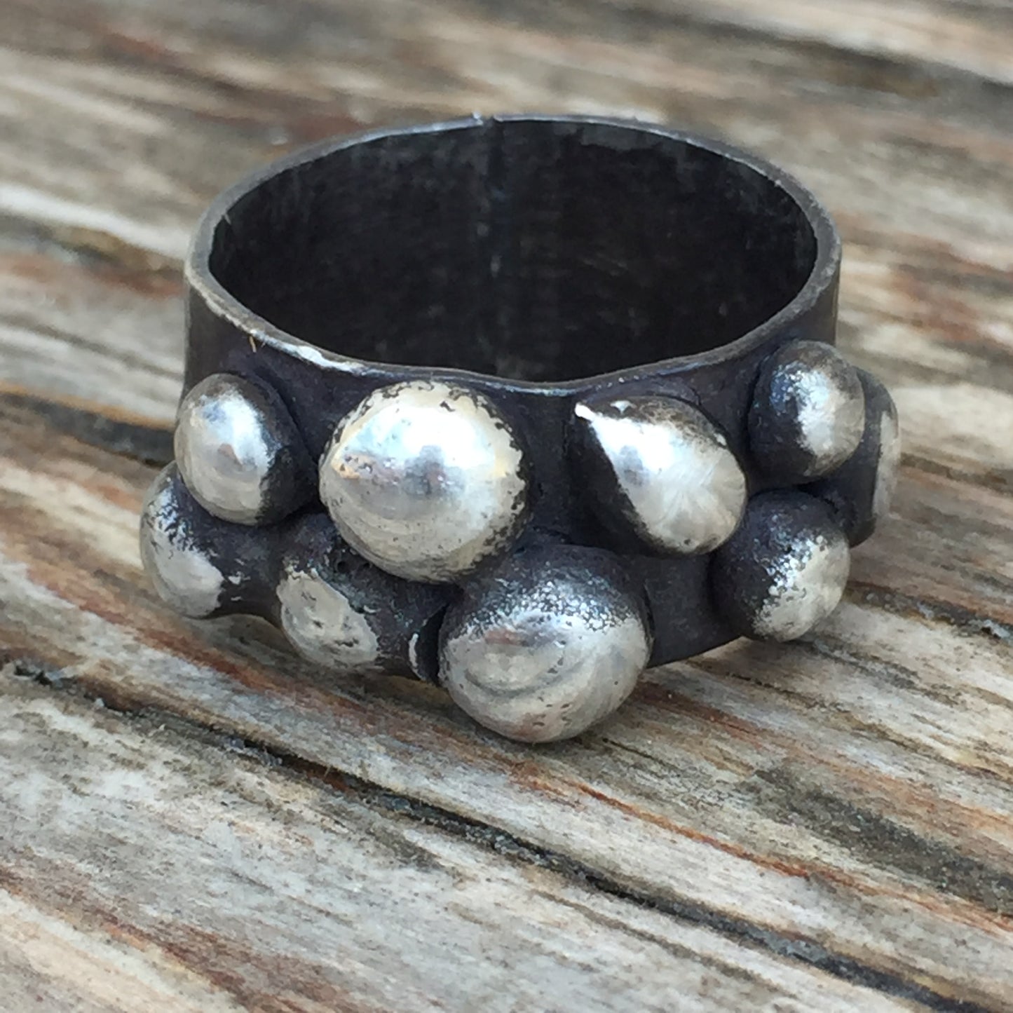 Granulated Sterling Silver Ring