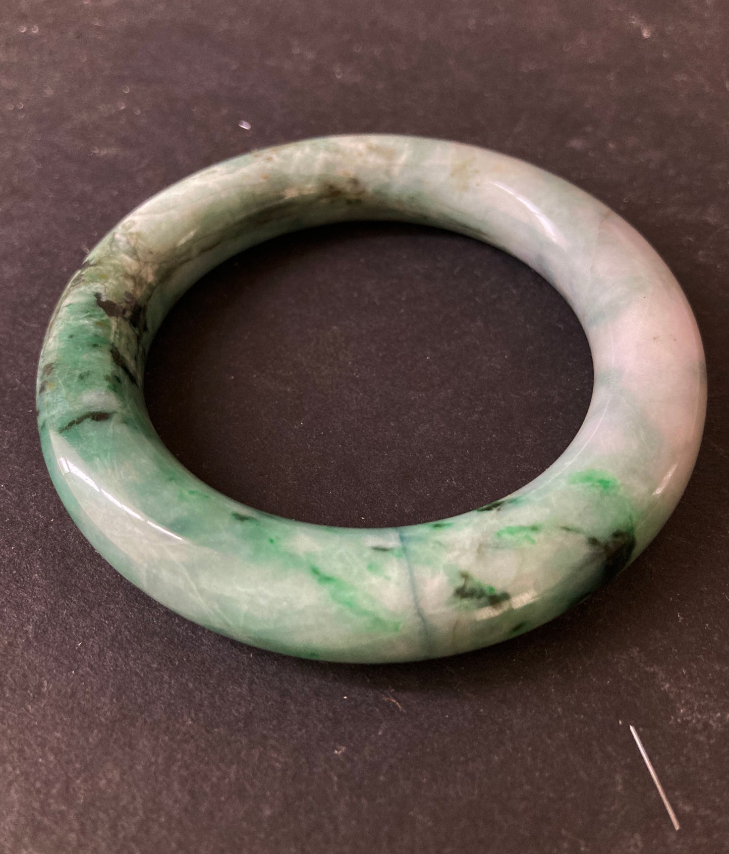 Green Jade Bangle Bracelet