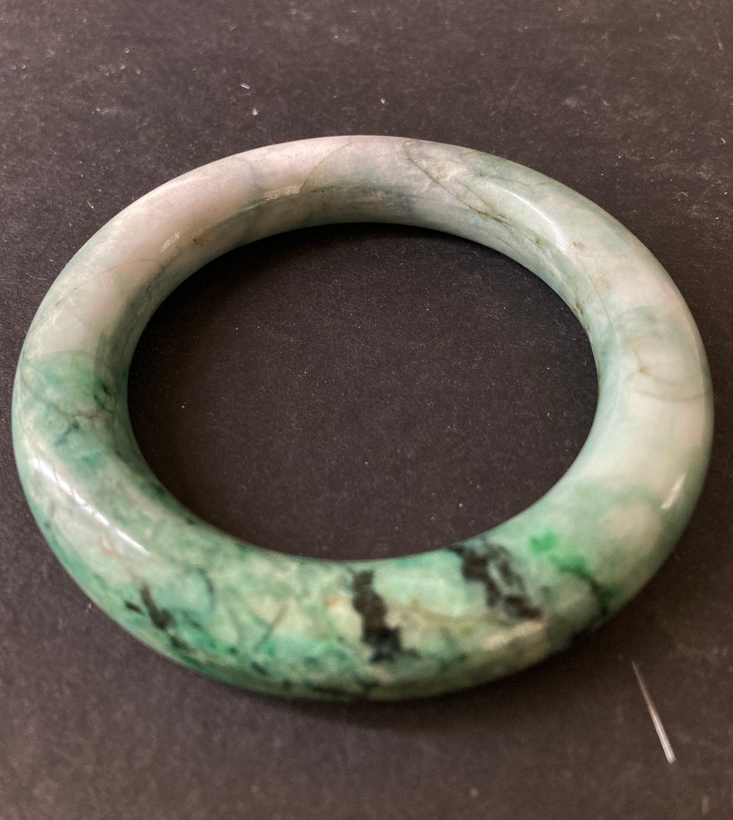 Green Jade Bangle Bracelet