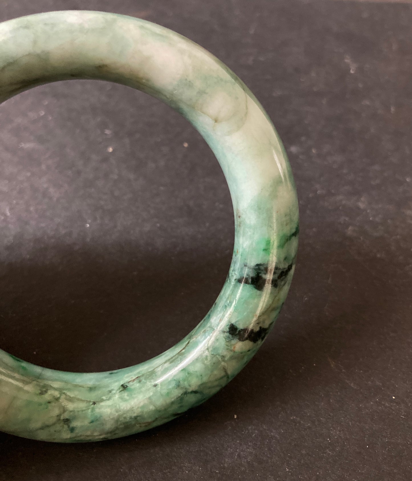 Green Jade Bangle Bracelet