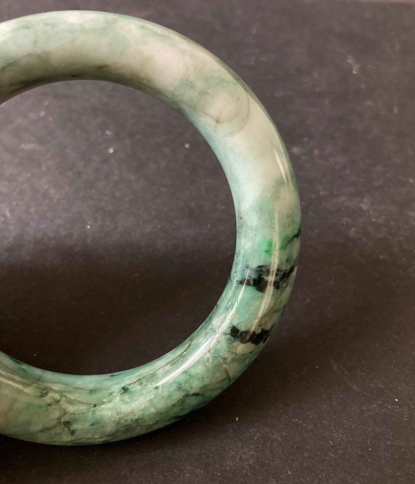 Green Jade Bangle Bracelet