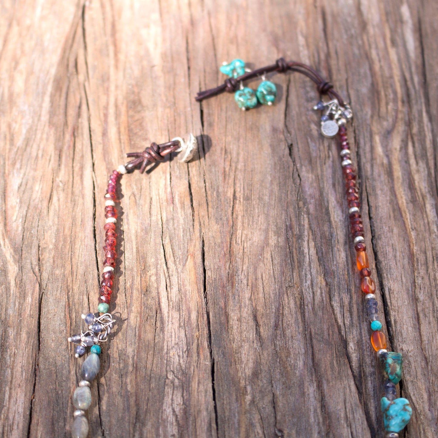 Himalayan Quartz Turquoise Rock Necklace
