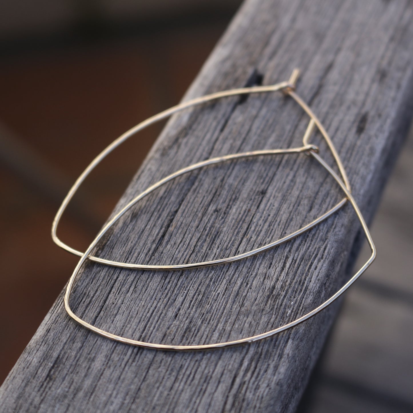 Marquise 14K Gold Filled Hoops