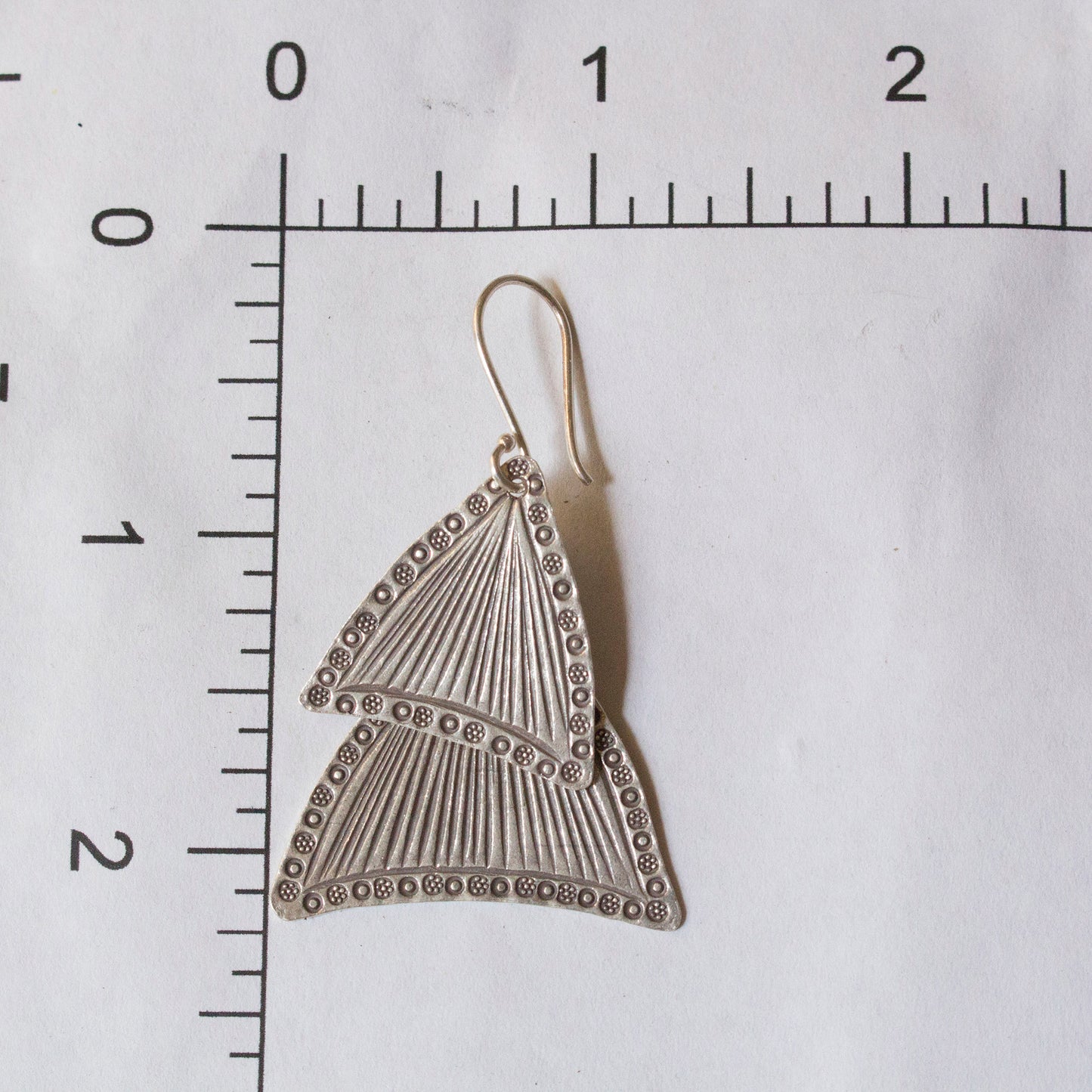 Stamped Dangle Earrings