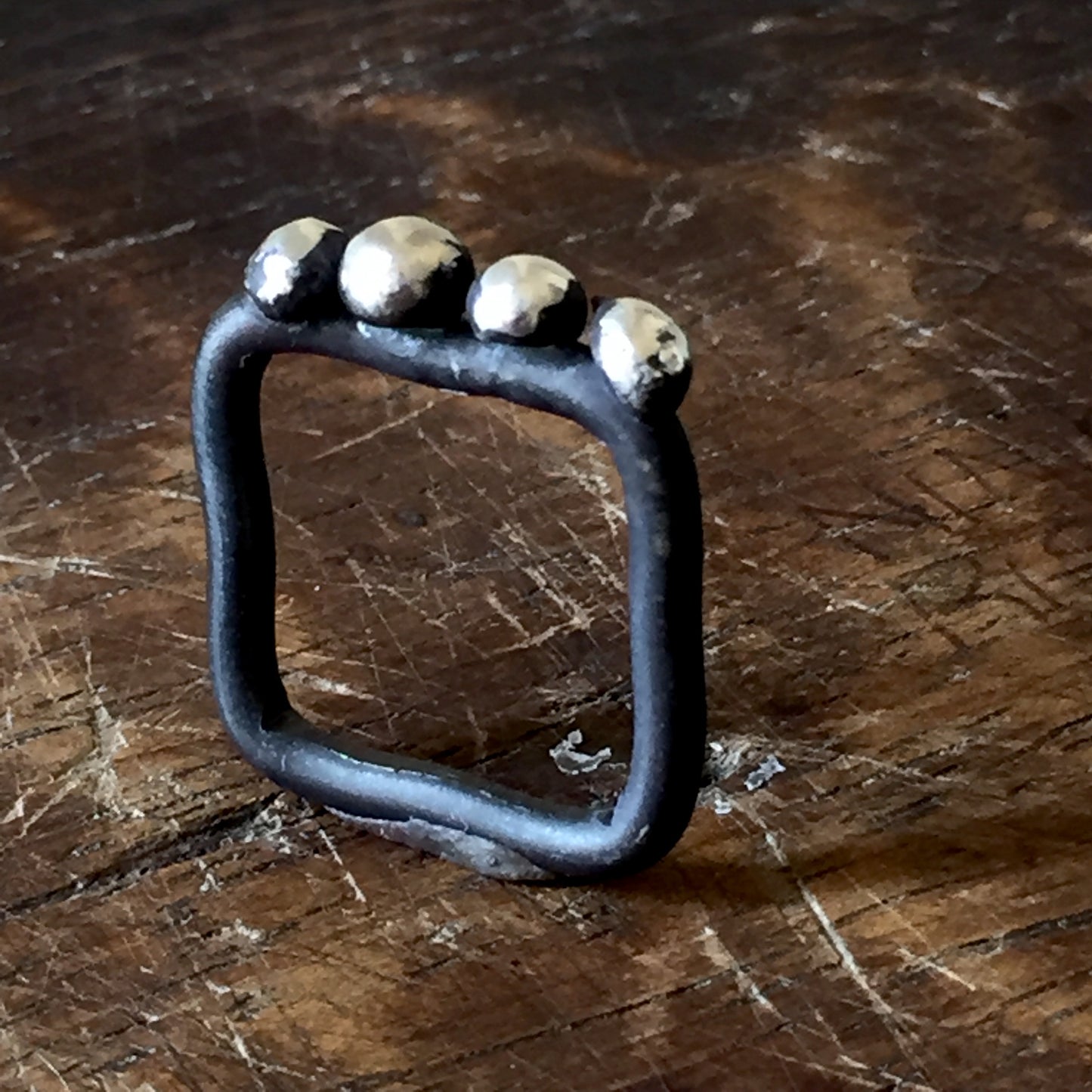 Granulate Silver Ring