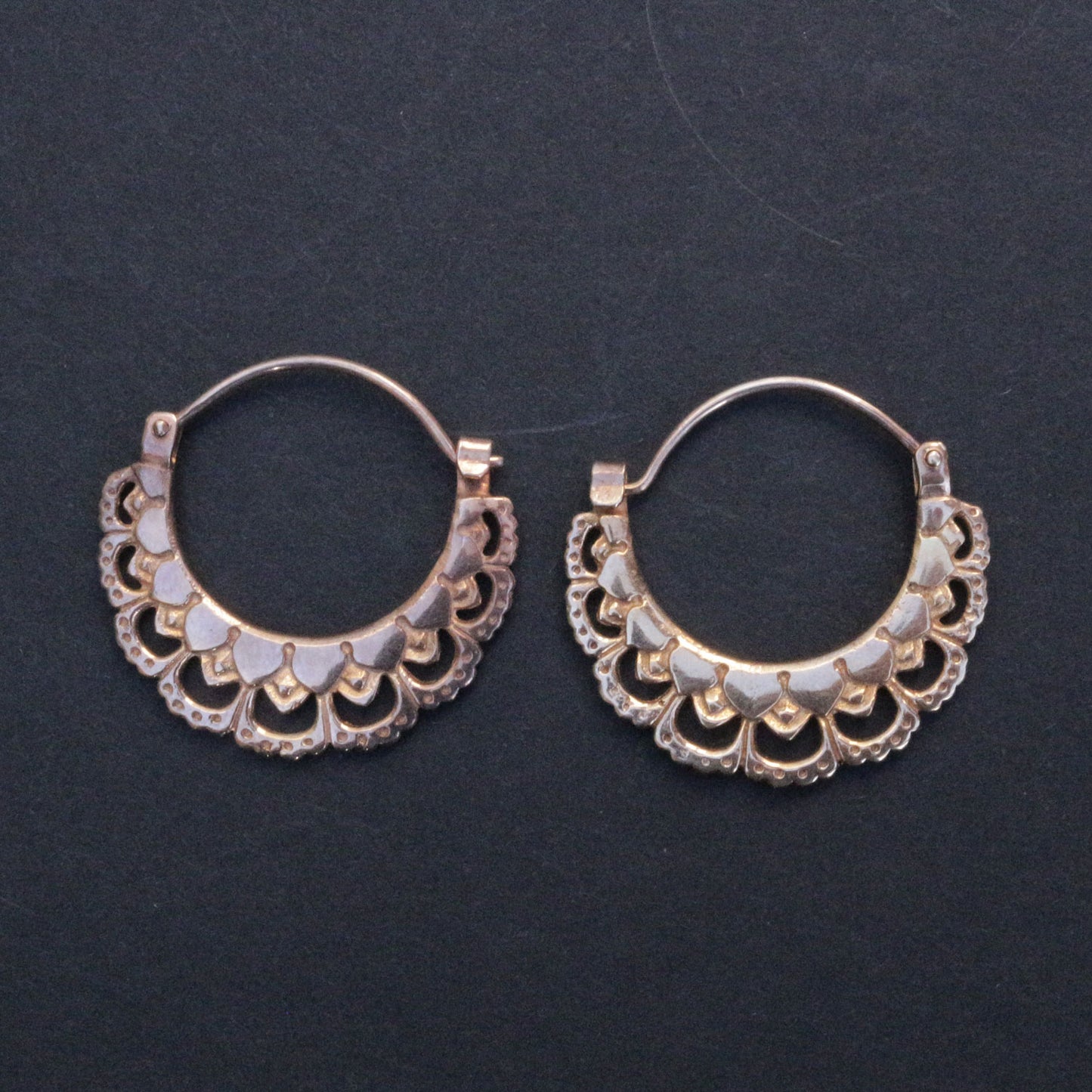 Rose Gold Hoop Earrings