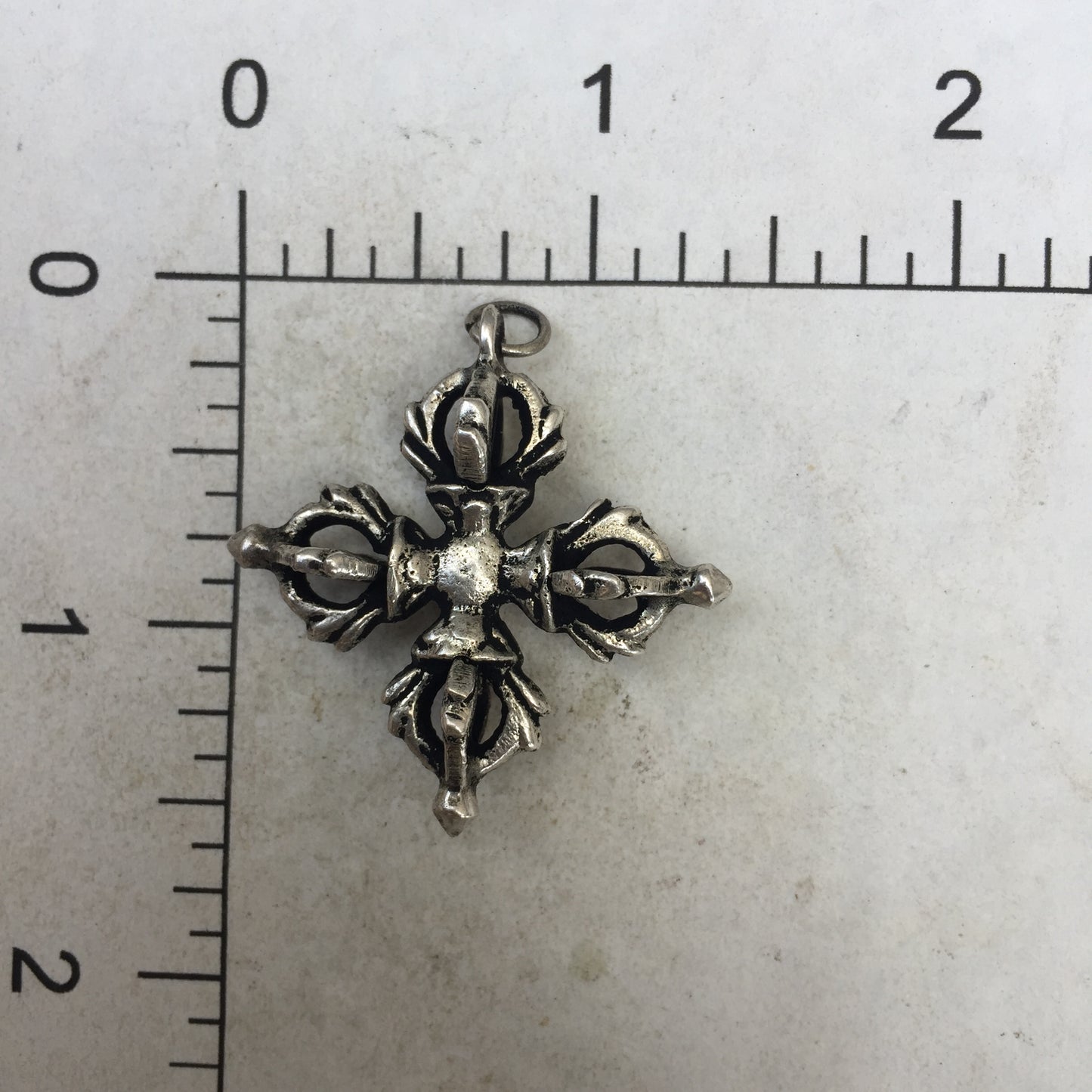 Thunderbolt ( Double Dorje ) Amulet Pendant