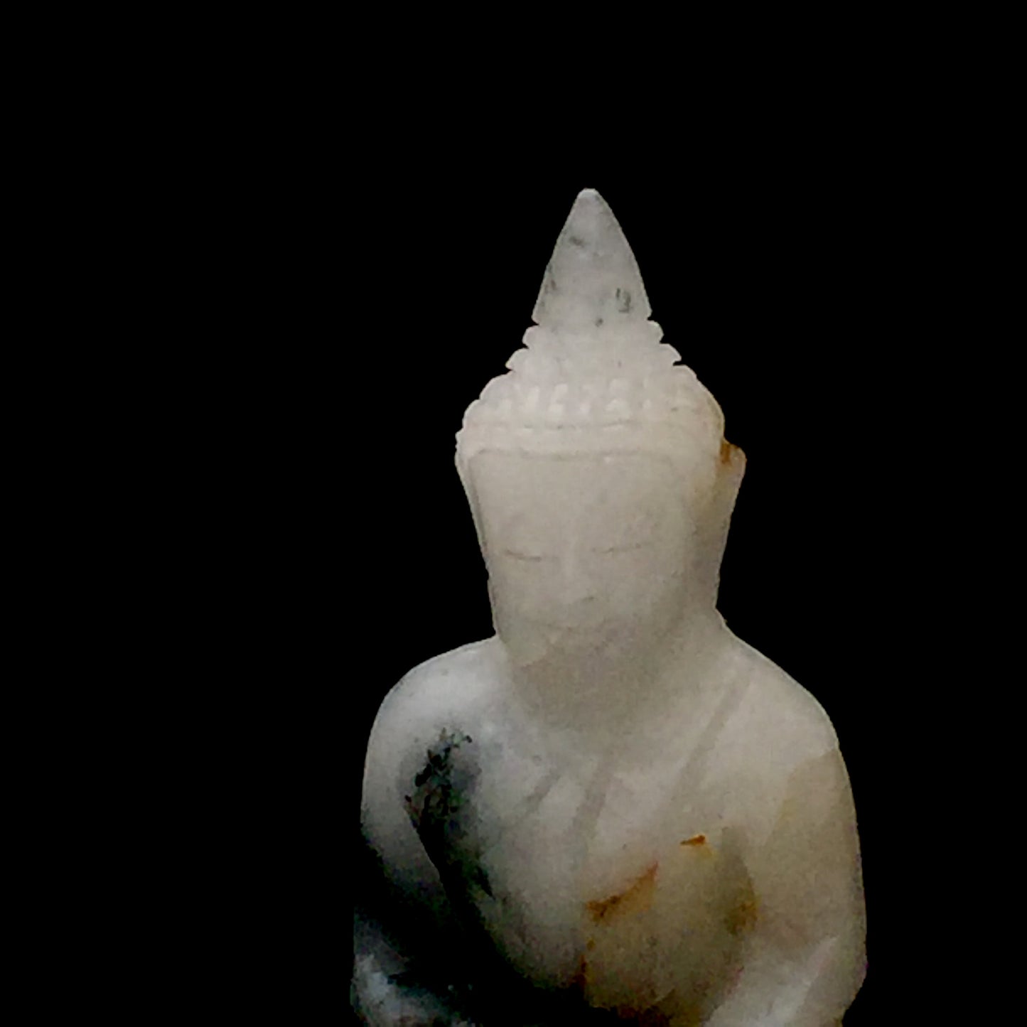 Natural Quartz Meditating Buddha